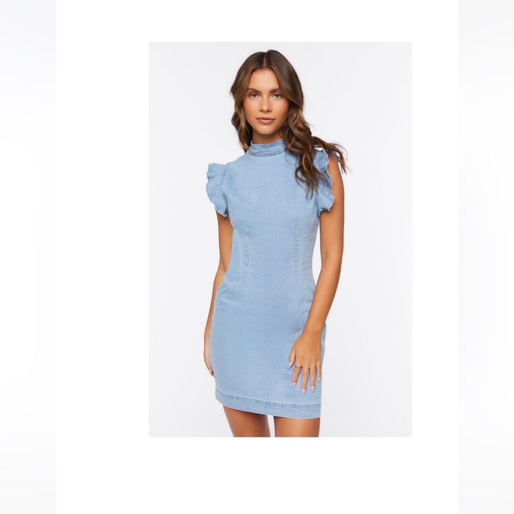 Light denim XS DRESS NWT